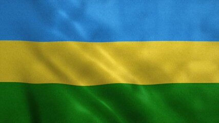 Hatillo flag, city of Puerto Rico. 3d illustration