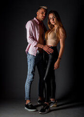 Attractive fashion couple