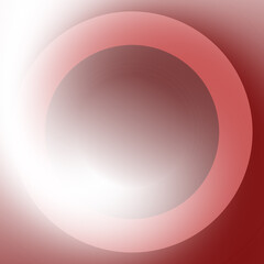 Circular color gradient. Shades of red and white. Unusual minimalistic background. Cover design, banner. EPS vector.