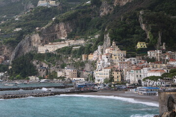 Fototapeta premium Amalfi and its Mediterranean coast, Italy