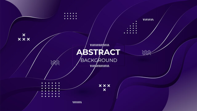 Abstract geometric background banner. Futuristic perforated technology abstract background with blue neon glowing lines. Vector abstract background. 