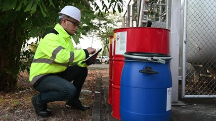 Engineer checks the fuel, checks the delivery of goods, checks the validity of the product.