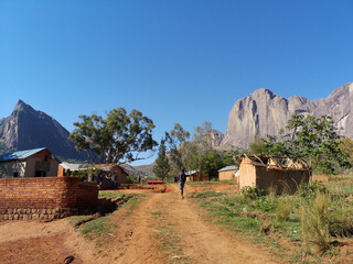 Tsaranoro valley from Tsara camp, Ambalavao, Madagascar