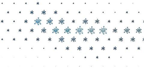 Light Gray vector pattern with coronavirus elements.