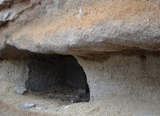 Stone cave in the south of Tenerife