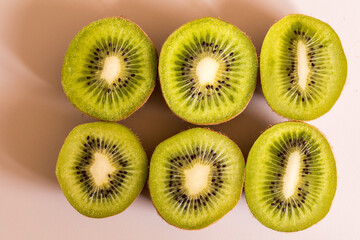 Fototapeta premium kiwi fruit in cross section