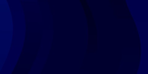Obraz premium Dark BLUE vector background with curved lines.