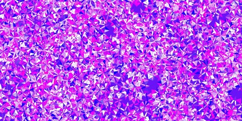 Light purple, pink vector texture with bright snowflakes.