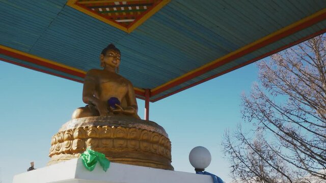 Buddha Statue in Tunka Valley, Buryatia, Russia