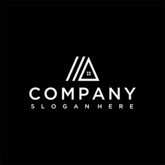 House roof logo, House roof logo design vector illustration, Stock illustration House roof logo design template vector image