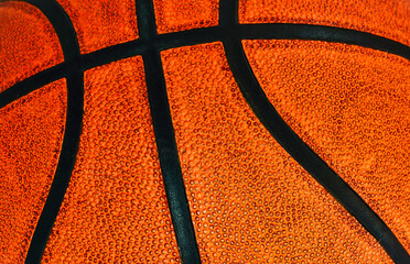 Fototapeta premium Balón de baloncesto naranja usado