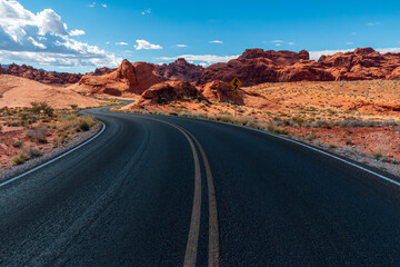 Dramatic Valley of Fire State Park Landscape Views