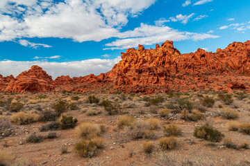 Dramatic Valley of Fire State Park Landscape Views