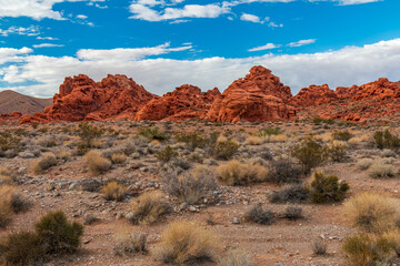 Dramatic Valley of Fire State Park Landscape Views