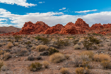 Dramatic Valley of Fire State Park Landscape Views