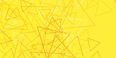 Light Pink, Yellow vector background with triangles.