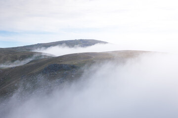 fog in the mountains