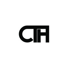 Obraz premium cth letter original monogram logo design