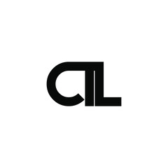 ctl letter original monogram logo design
