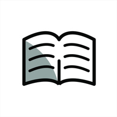 Illustration Vector graphic of book icon