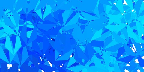 Dark blue vector abstract triangle background.