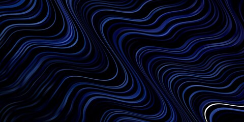 Dark BLUE vector pattern with wry lines.