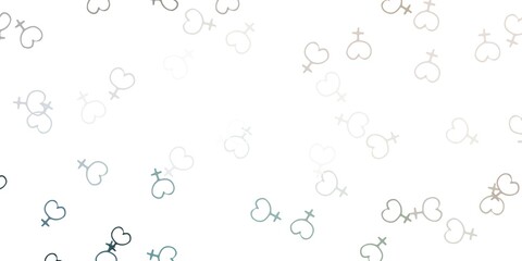 Light Gray vector template with businesswoman signs.