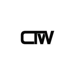 ctw letter original monogram logo design