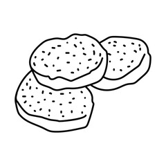 Wingko Icon. Doodle Hand Drawn or Outline Icon Style