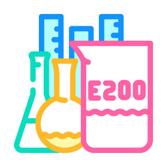 chemical inventory food additives color icon vector. chemical inventory food additives sign. isolated symbol illustration