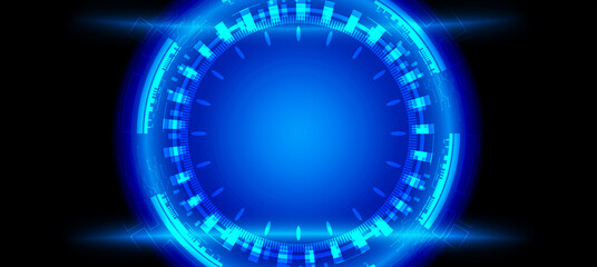 Technology background, color and waves of the future