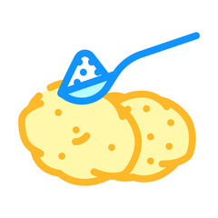 starch food additives color icon vector. starch food additives sign. isolated symbol illustration