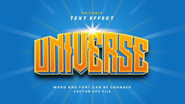 Universe text effect