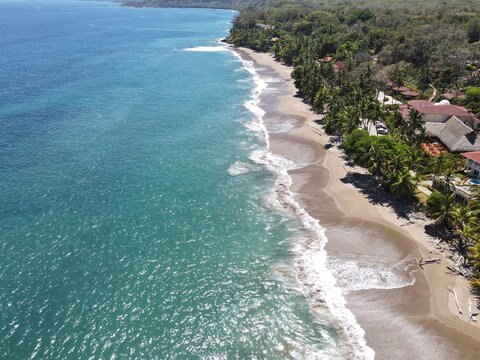 Aerial View of Montezuma and Tango Mar in Puntarenas, Costa Rica