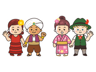 手を繋ぐ世界の子供たち 人種 国籍 平和 Wall Mural Shintako 手を繋ぐ世界の子供たち 人種 国籍 平和 Wall Mural Shintako