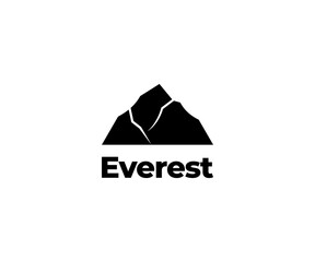 Everest silhouette logo icon vector illustration