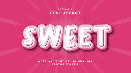 Sweet text effect