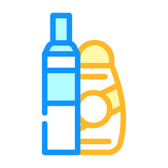 air conditioning hair color icon vector. air conditioning hair sign. isolated symbol illustration