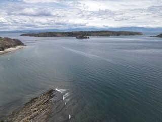 Aerial View of Isla San Lucas in the Golfo de Nicoya, Costa Rica