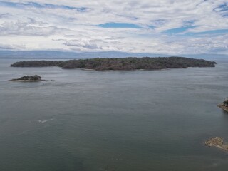 Aerial View of Isla San Lucas in the Golfo de Nicoya, Costa Rica