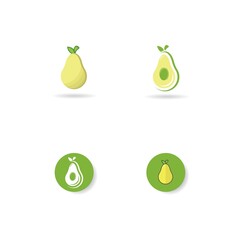 Pear logo icon set