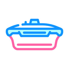 vacuum lunchbox color icon vector. vacuum lunchbox sign. isolated symbol illustration