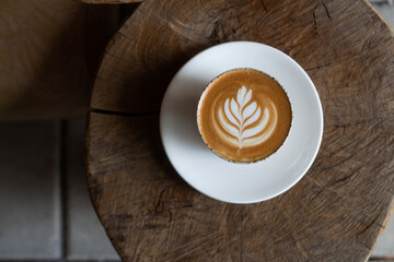 coffee latte on background