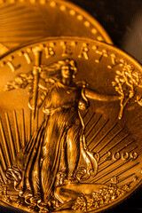 100% Pure Gold Coin Bullion U.S. Eagle Mint © Eric