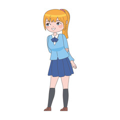 manga blond girl