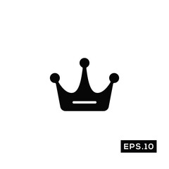 Crown Icon Vector. Crown Logo Symbol Vector Illustration