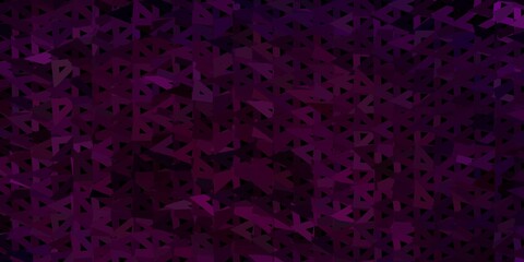 Dark pink vector triangle mosaic design.