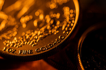 100% Pure Gold Coin Bullion U.S. Eagle Mint © Eric