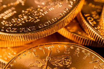 100% Pure Gold Coin Bullion U.S. Eagle Mint © Eric