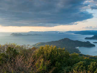 山口県上関町上盛山展望台からの展望